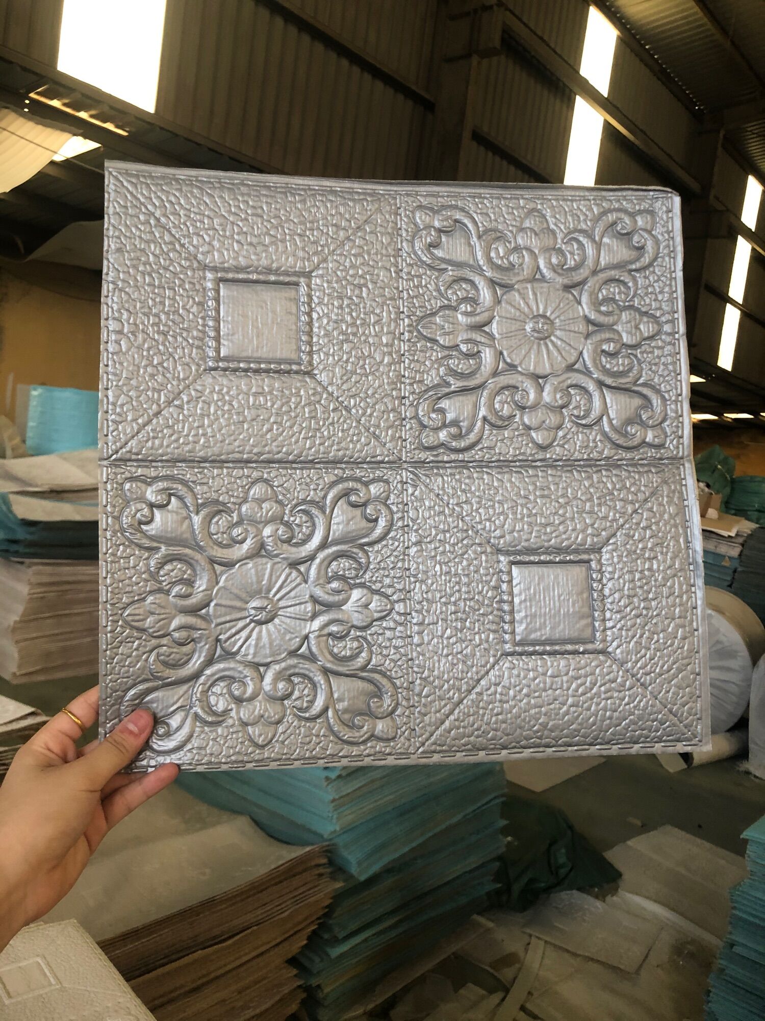 Combo 50 tấm hoa tim kích thước 35x35