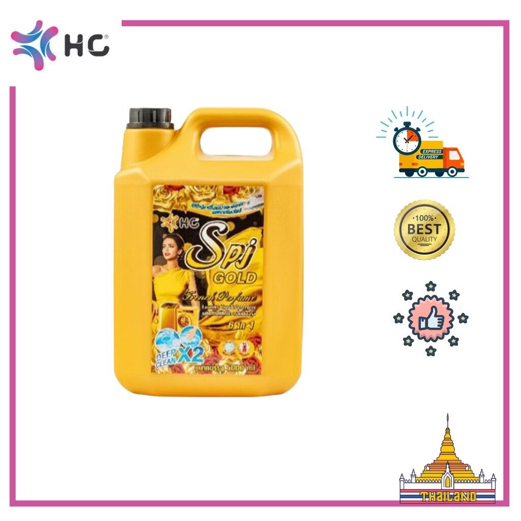 Nước giặt xả đậm đặc hc spj gold 5000 ml thái lan