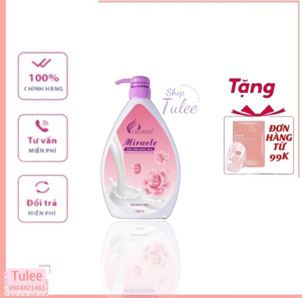Sữa tắm nước hoa miracle, sữa tắm dưỡng da hương nước hoa hồ