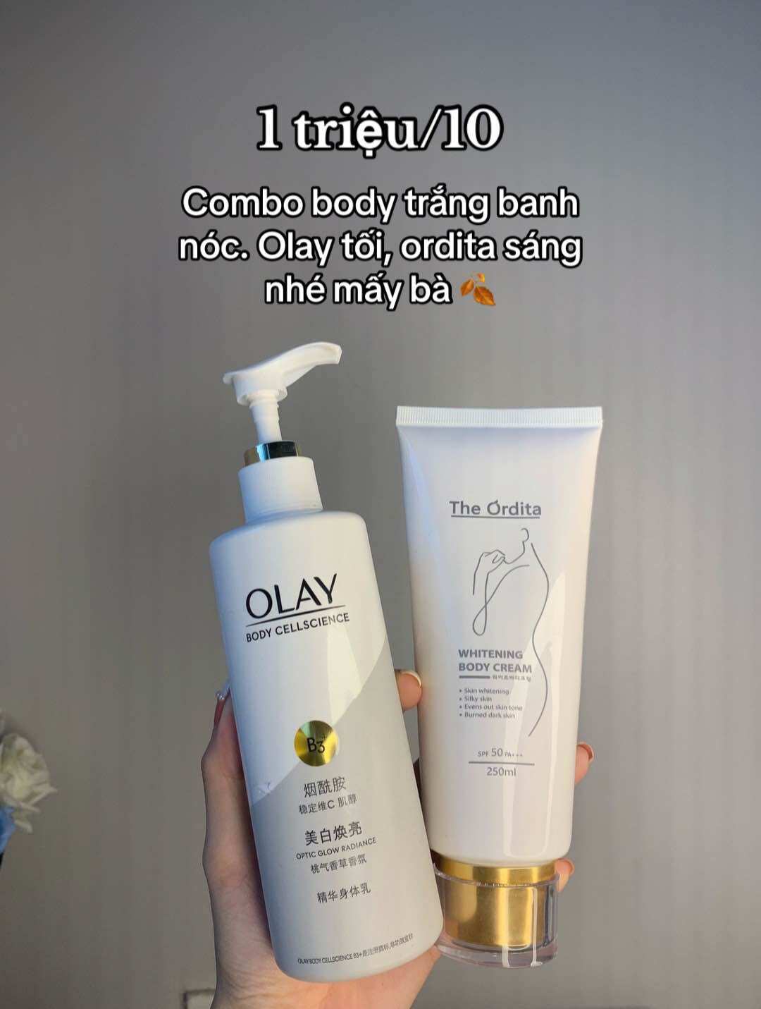 Combo kem ordita + kem Olay bản trắng nhất [ giá sốc ]