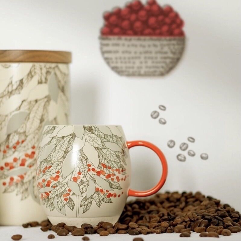 [STARBUCKS VIETNAM] - CỐC SỨ DI SẢN CÀ PHÊ COFFEE TREE HANDLE MUG 12oz