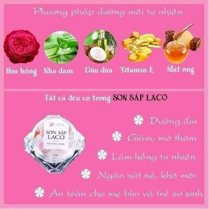 Son sáp Laco Dưỡng ẩm căng mọng làm hồng môi