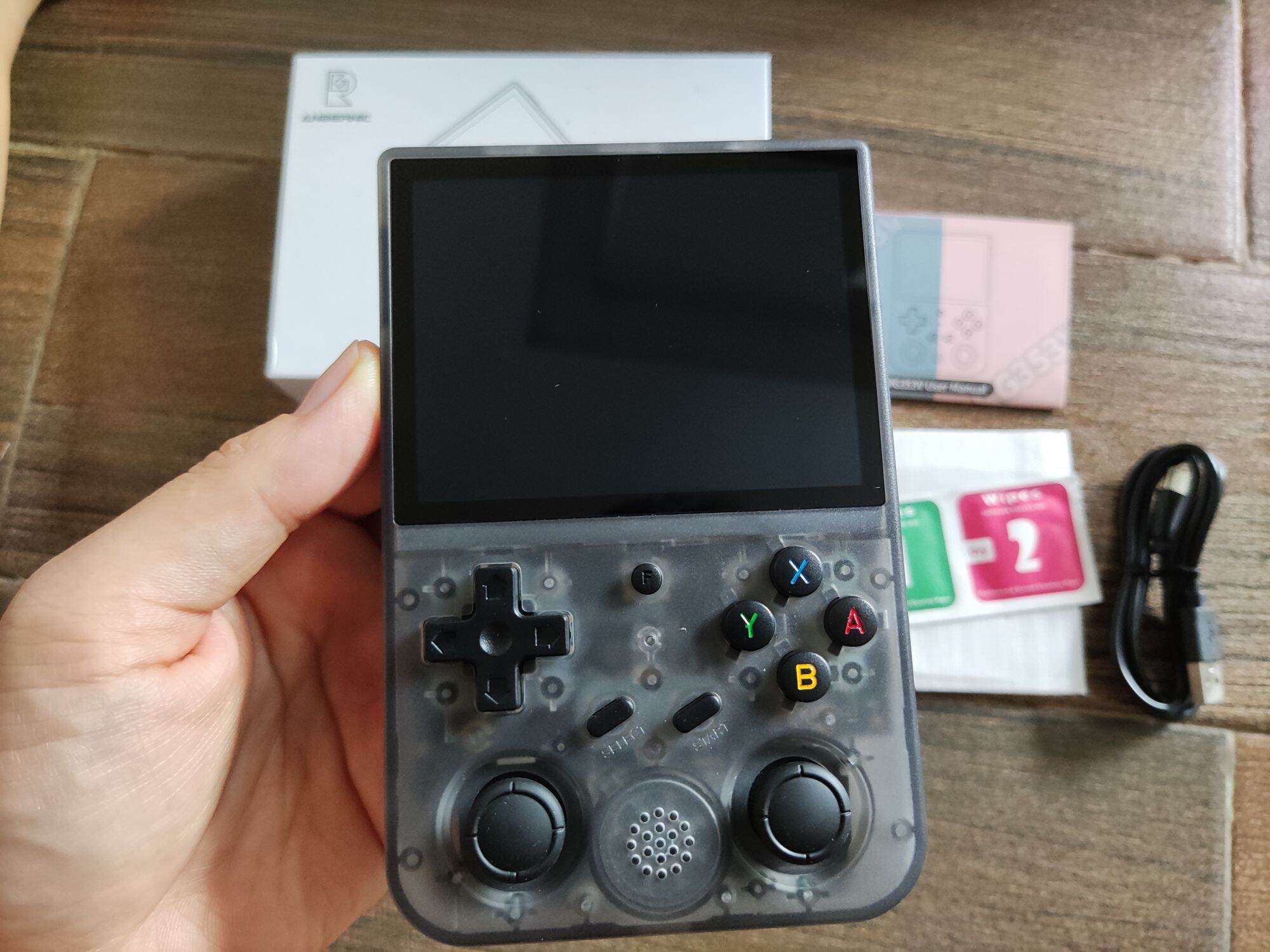 Tặng thẻ 64GB+ kính cường lực) Máy chơi game cầm tay Anbernic 353v- chính hãng fullbox