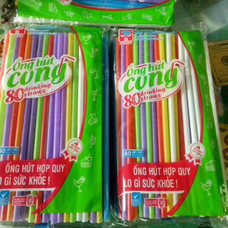 160 Ống Hút Nước Cafe Cong phi 6 greenkios