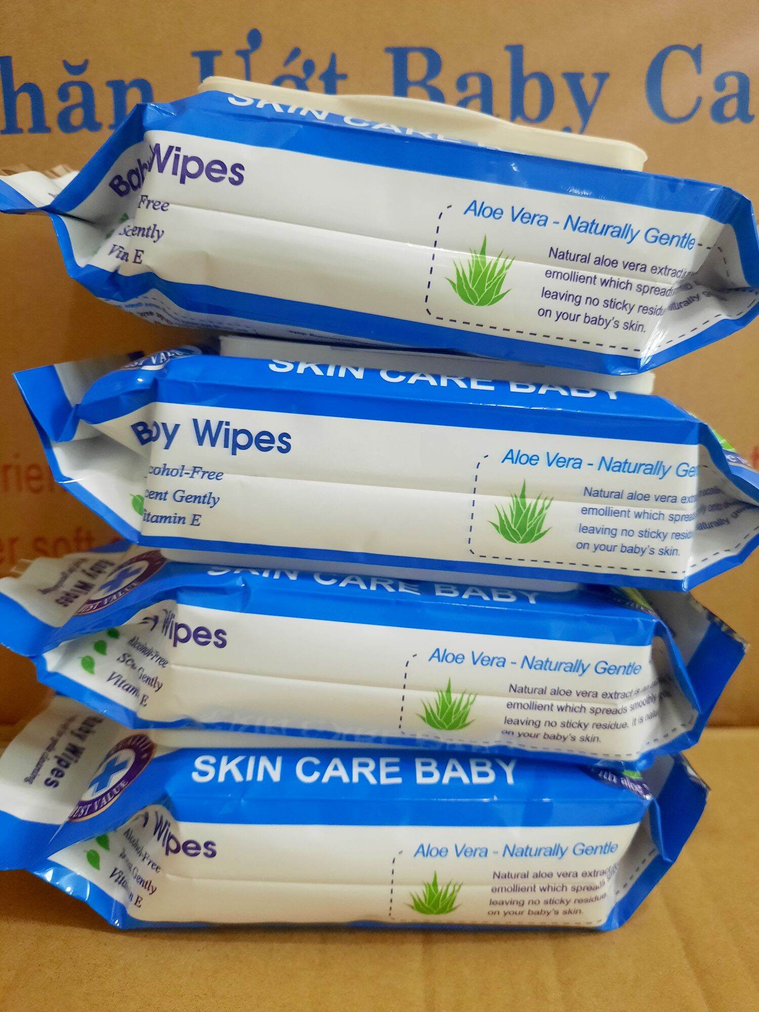 [ COMBO 10 GÓI ] Khăn Giấy Ướt BABY WIPES 80g KHÔNG MÙI