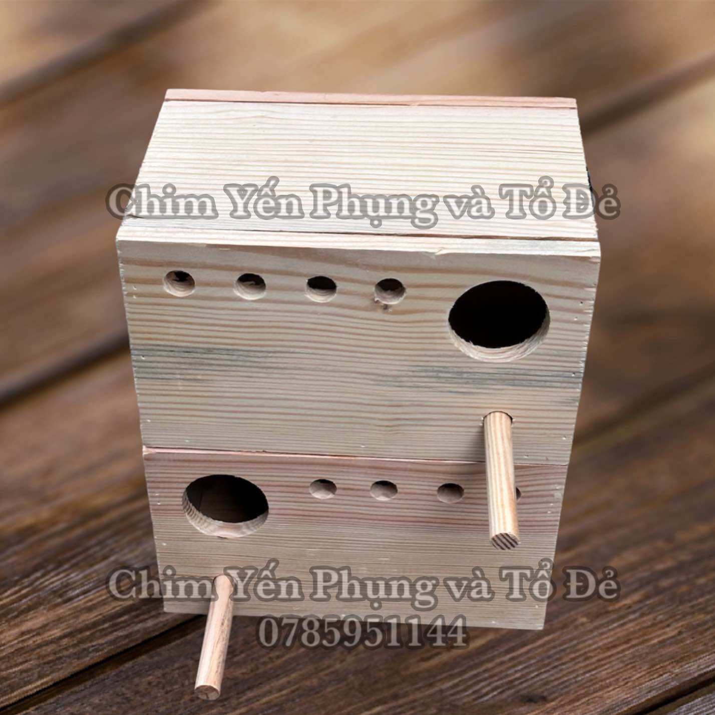 Combo 2 tổ đẻ cho chim Yến Phụng [mẫu cơ bản] chất liệu thông Mỹ.