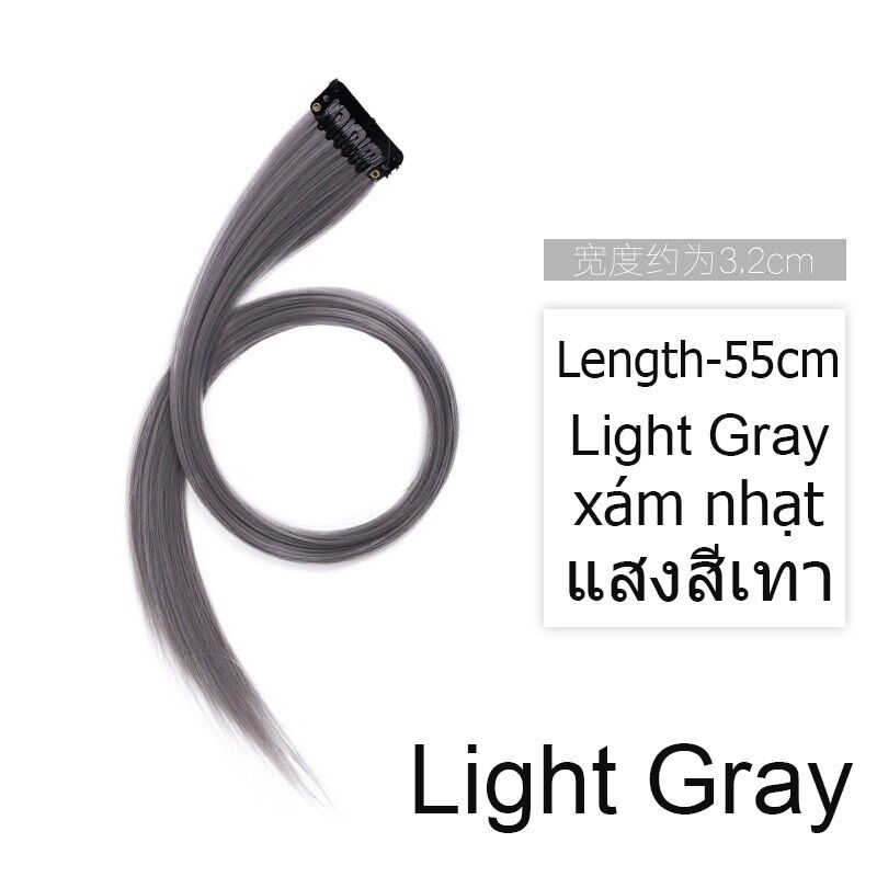 Tóc giả kẹp Highlight nhiều màu cá tính cho nữ