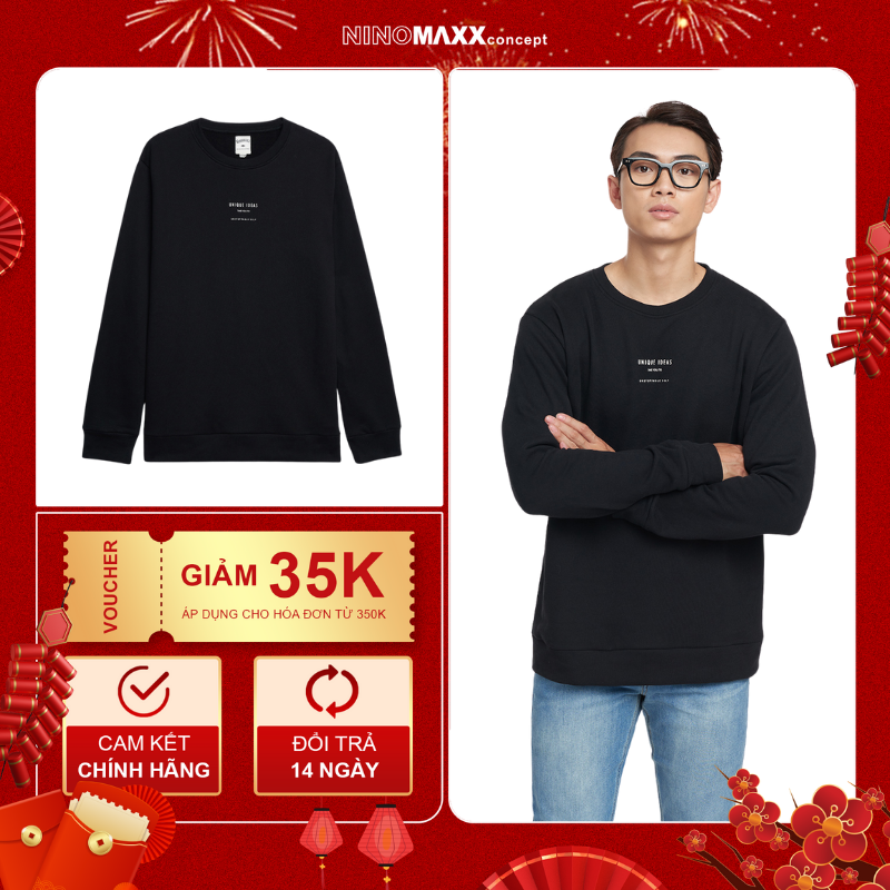 [CÒN SIZE M] Áo hoodies Basic Nam chất liệu cotton pha polyester NINOMAXX  2208029
