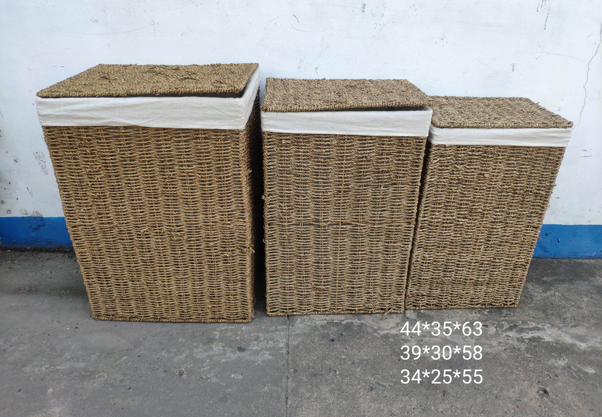 Giỏ cói có nắp xuất dư thanh lý
