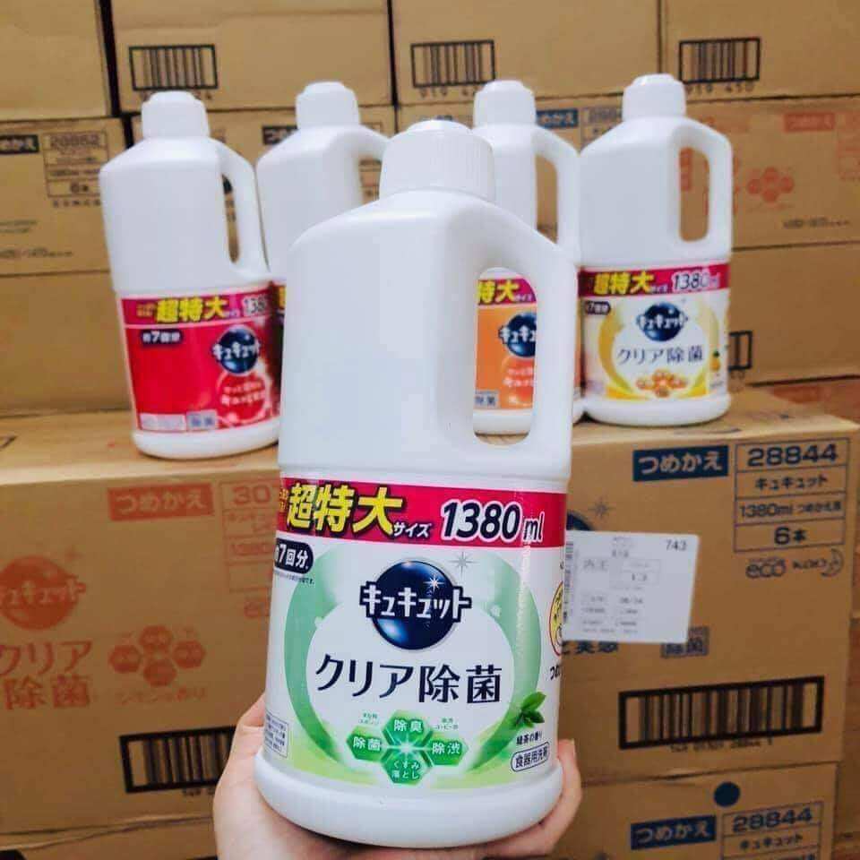 Nước rửa bát Kao Nhật 1380ml đậm đặc