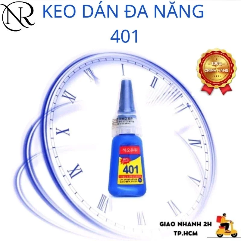 Keo 401 dán móng nail, Keo đa năng Hàn Quốc loại tốt, dán móng siêu chắc/ đính đá siêu bền - Nails Red