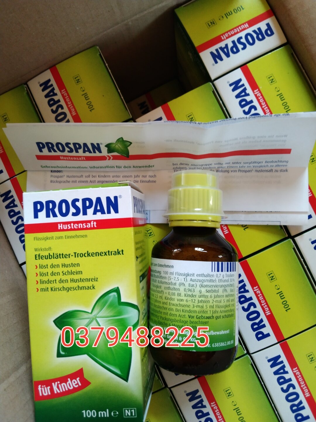 Siro Prospan ho thảo dược nội địa Đức - hộp 100ml