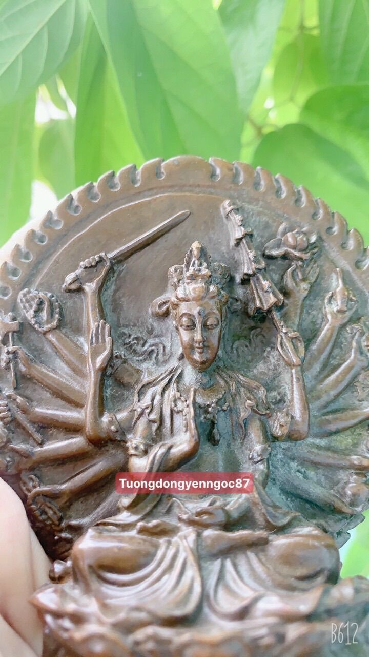 Tượng đồng Phật chuẩn đề cao 9 cm