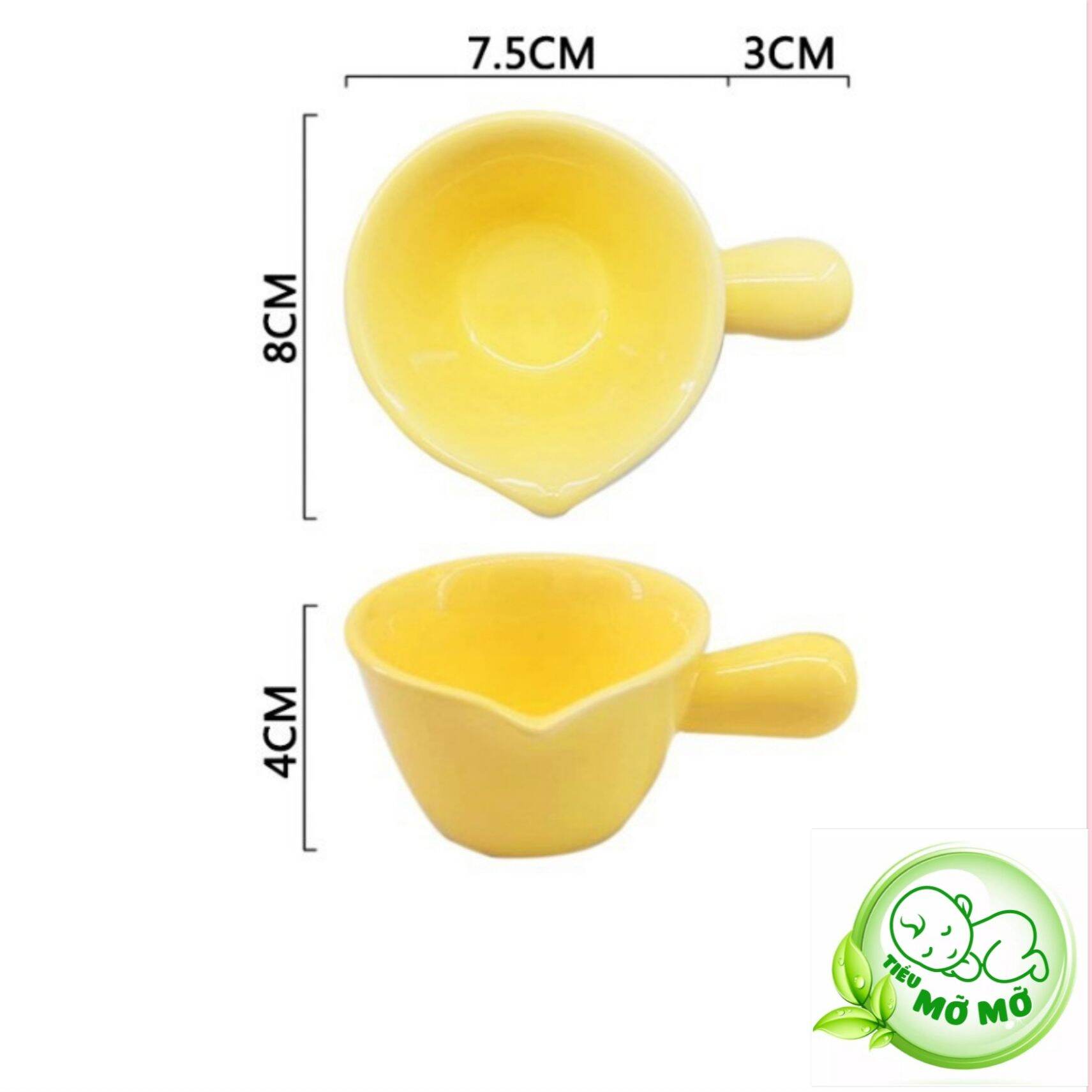 Bát ăn dặm, chén ăn dặm gốm sứ hình Gáo