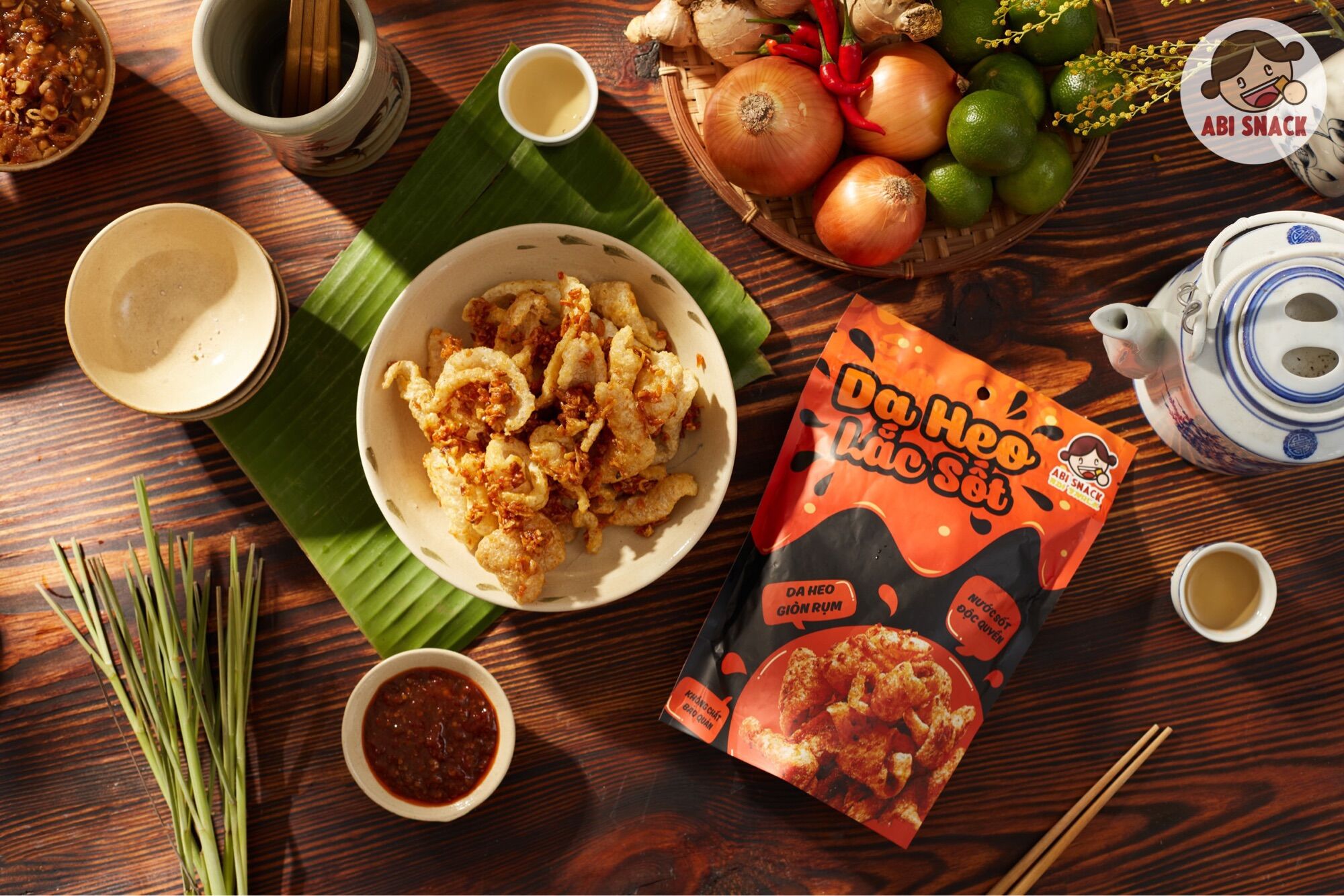 DA HEO LẮC SỐT ABI SNACK - DA HEO CHIÊN GIÒN