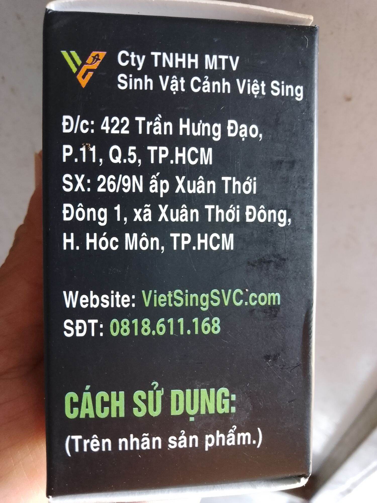 Vi sinh làm trong nước cho hồ cá cảnh VS BIO