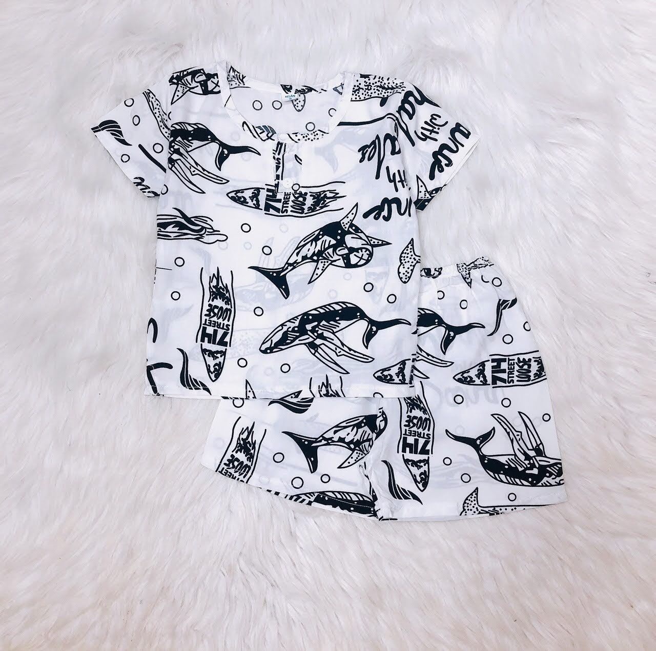 Bộ tole lanh bé trai mềm mịn mát size 6(12-13kg)