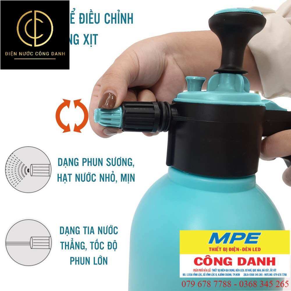 Bình xịt tưới cây 2 lít SUVINA ( xanh ngõ, xanh đậm, vàng, cam)
