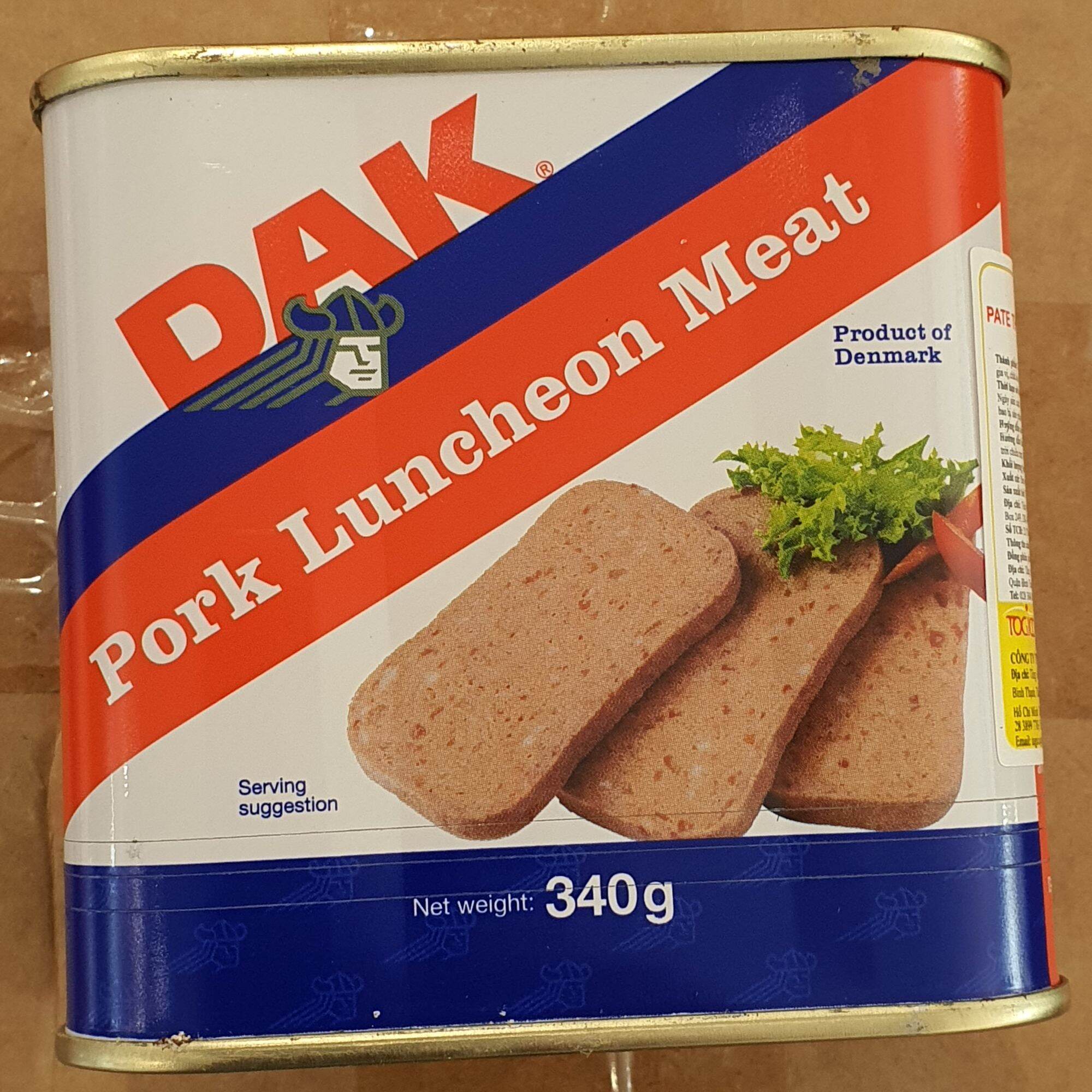 Patê thịt heo Luncheon Meat 340g – Dak, chopped 454g Dak