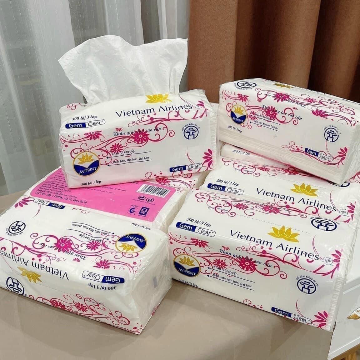 [GIÁ SỐC]300TỜ GIẤY ĂN LỤA CAO CẤP - KHĂN GIAY RÚT HÀNG LOẠI 1