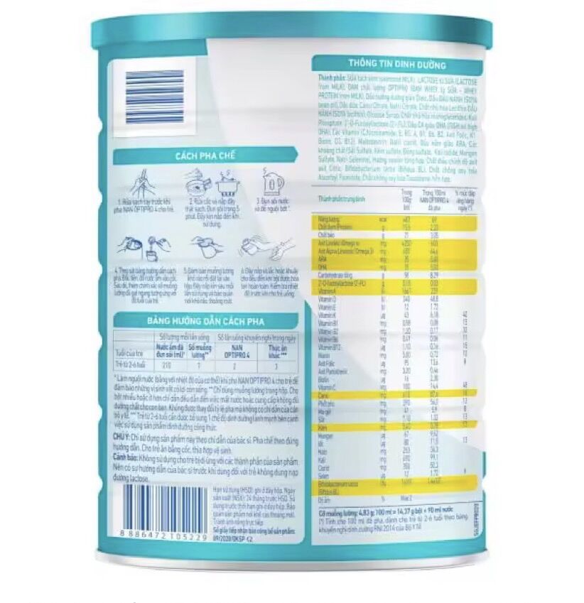 [FREESHIP MAX] Sữa Bột Nestle NAN Optipro 4 HM-O 1.6kg