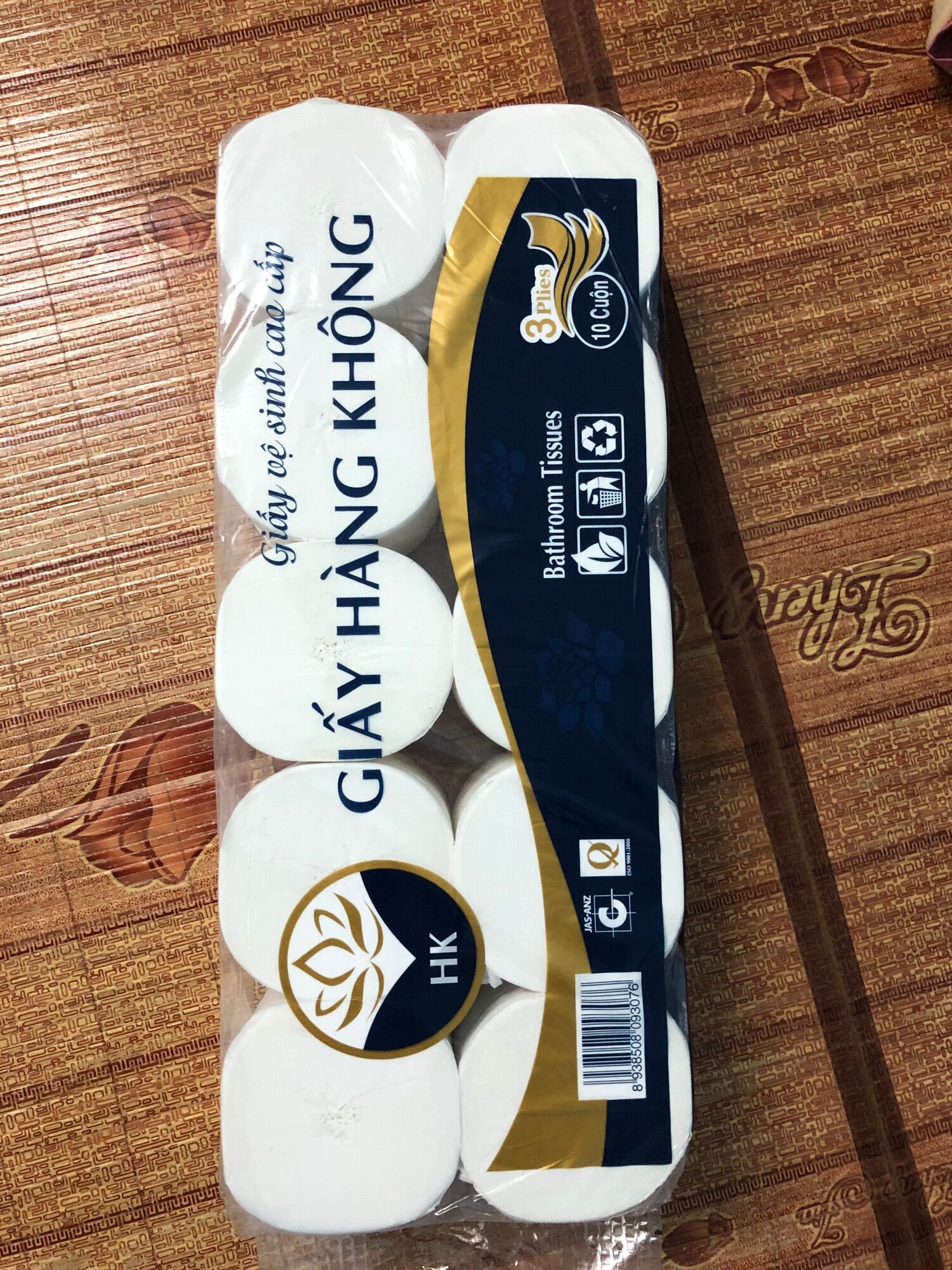 Lốc 10 cuộn giấy vệ sinh hàng không