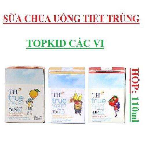 Lốc 4 Hộp 110ml Sữa Chua Uống TH True Yogurt TopKid Các Vị Dâu, Cam, Chuối