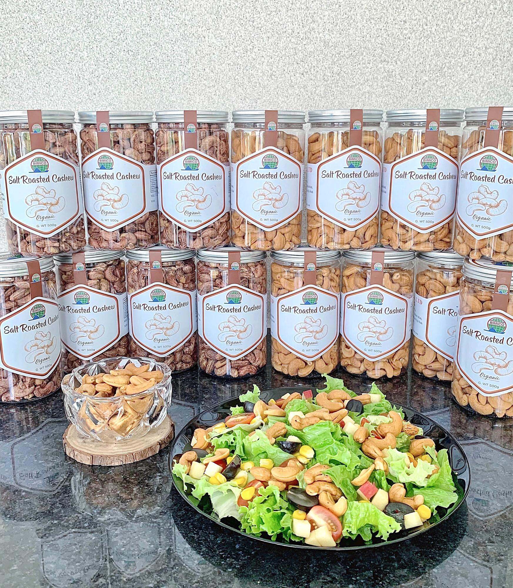 HẠT ĐIỀU RANG MUỐI CÓ VỎ LỤA BIMICO 500gr