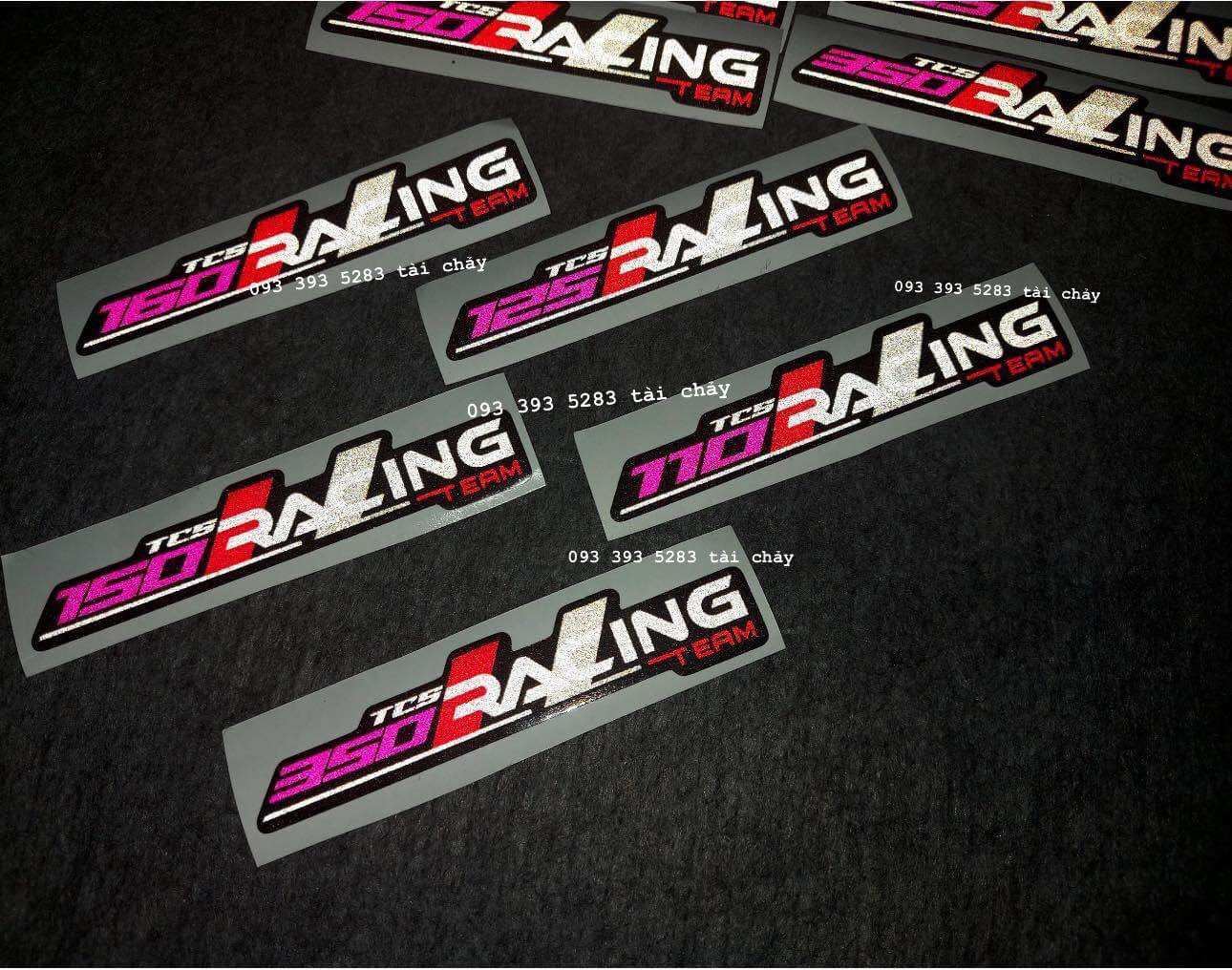 [ 1 MIẾNG ] TEM SỐ RACING DÀI 10CM 3M PHẢN QUANG DÁN TRANG TRÍ XE