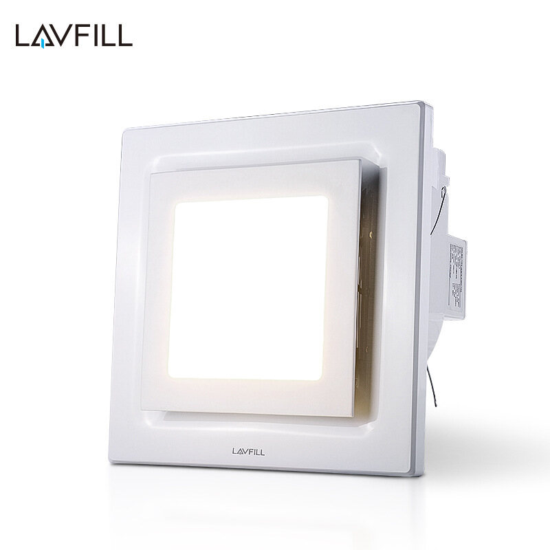 Quạt thông gió âm trần mặt vuông có đèn LED LAVFILL LFCV-12LL/ 16LL