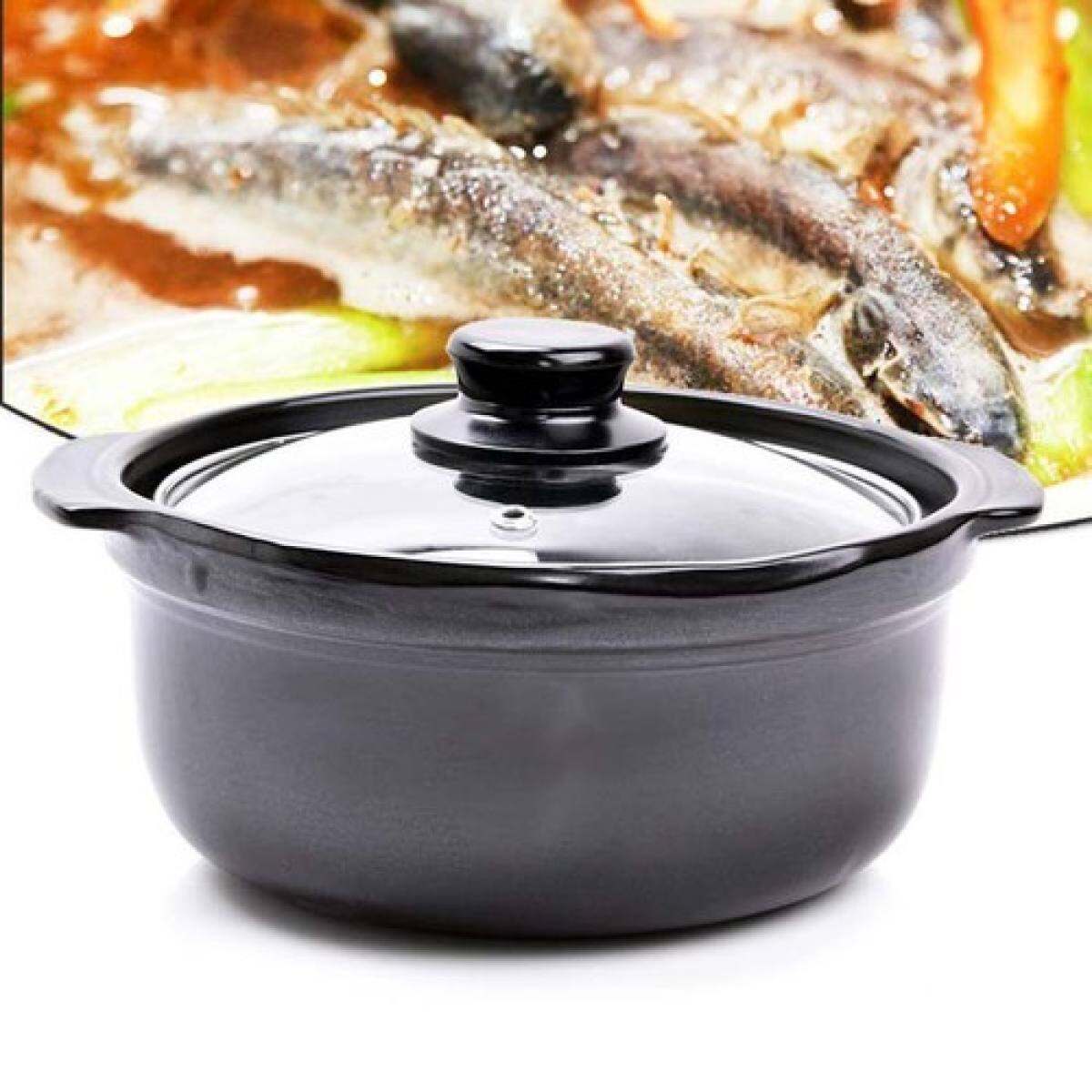nồi đất kho cá - nồi đất nắp kính - nồi đất hầm cao cấp