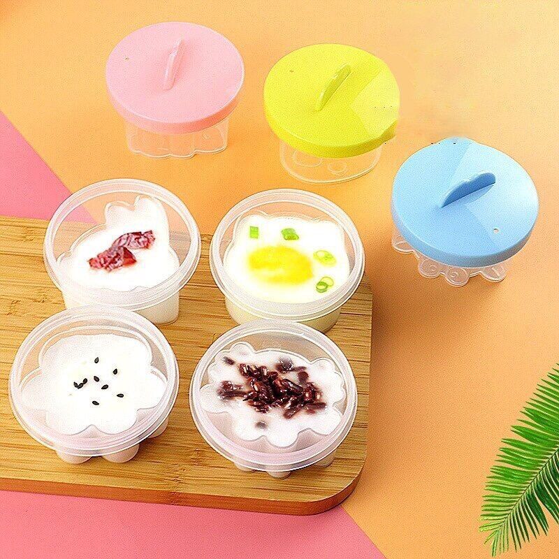 Bộ Khuôn Hấp Trứng, Hấp Bánh Cho Bé Ăn Dặm