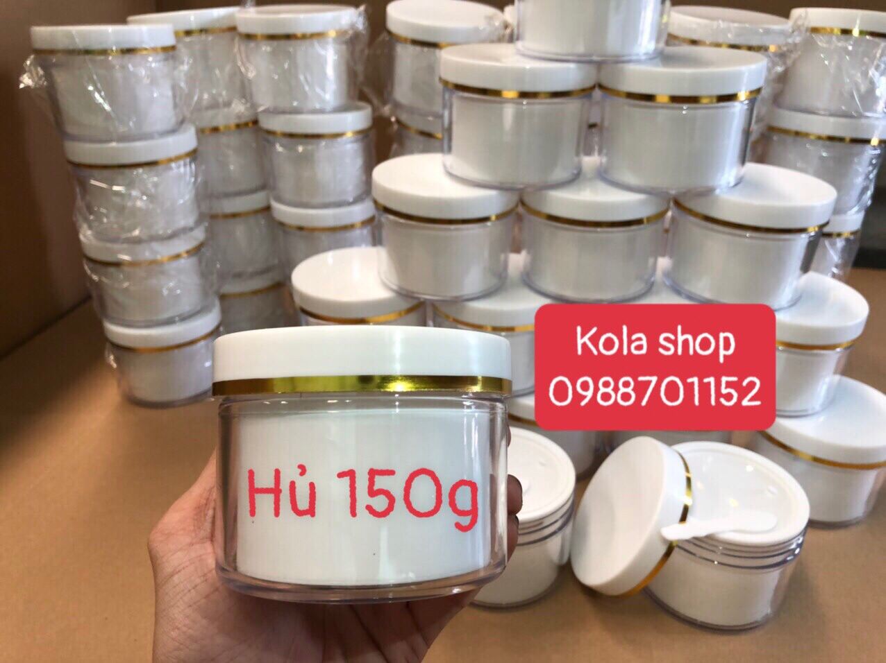 [Hcm]10 Hủ 150Gr 2 Lớp Màu Trắng