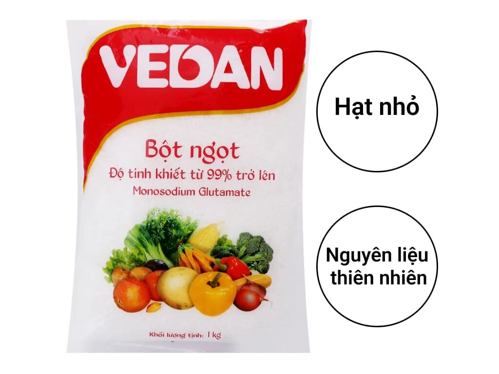 Bột Ngọt Vedan 1KG ( Hạt trung) Date mới nhất