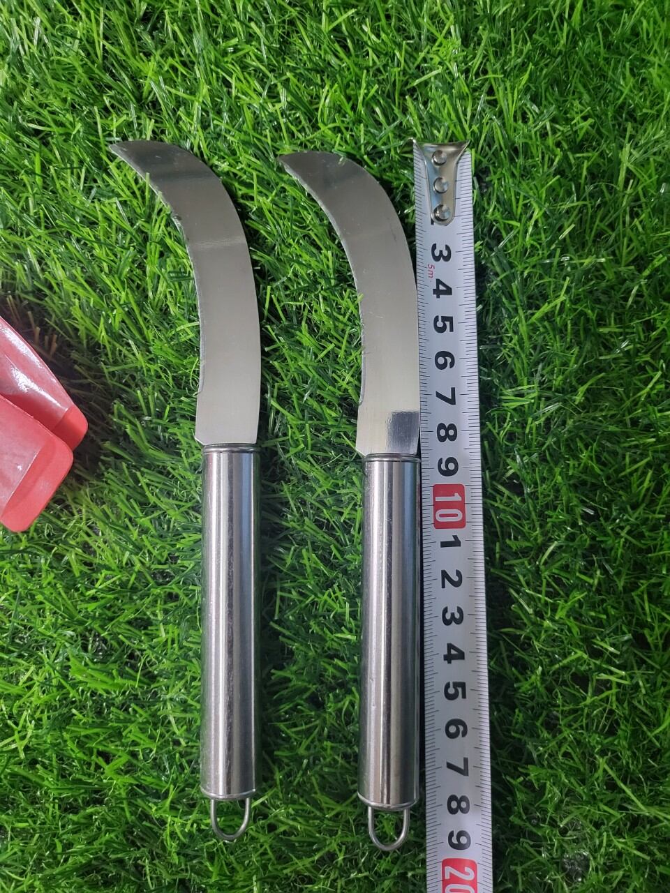dao lưỡi liềm mini cán inox