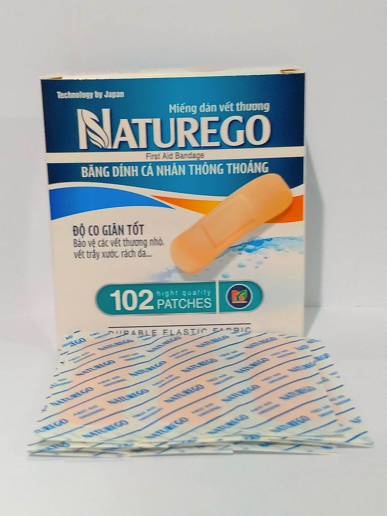 Băng Dính Cá Nhân Naturego Hộp 102 Miếng