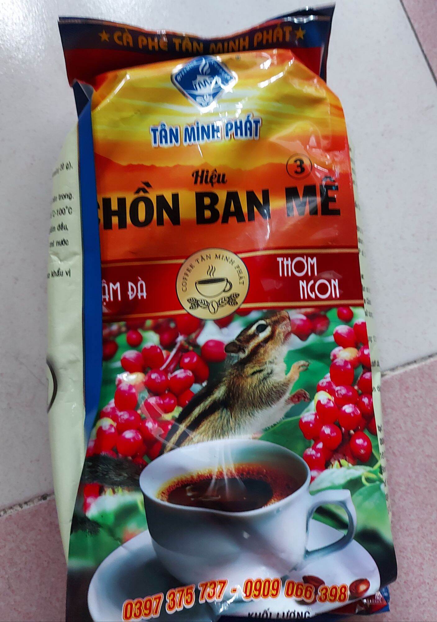 Cà phê pha phin Con Chồn Tân Minh Phát 3 500g