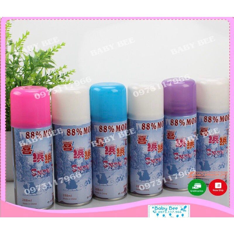 Bộ bình xịt tuyết tan 228ml(giáng sinh)