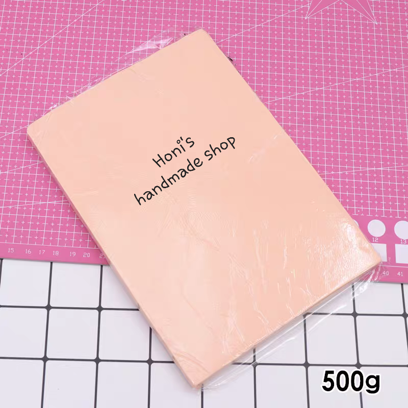 Đất Sét Nung Polymer Clay 500g Trắng, Da