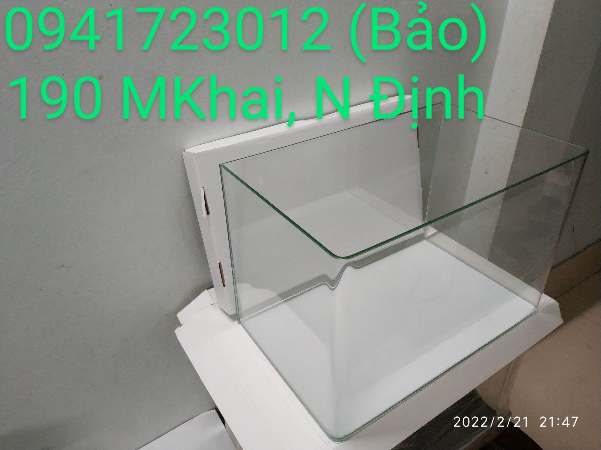 Bể cá kính đúc Minjiang 35x21x24cm
