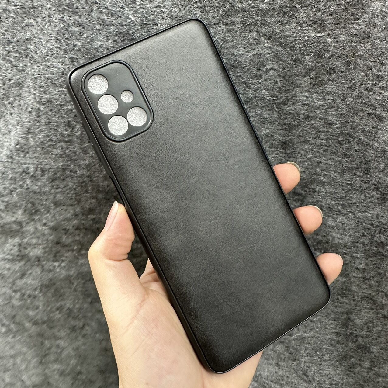 Case ốp lưng Samsung M51 dẻo kiểu da mềm mịn ôm máy bảo vệ camera