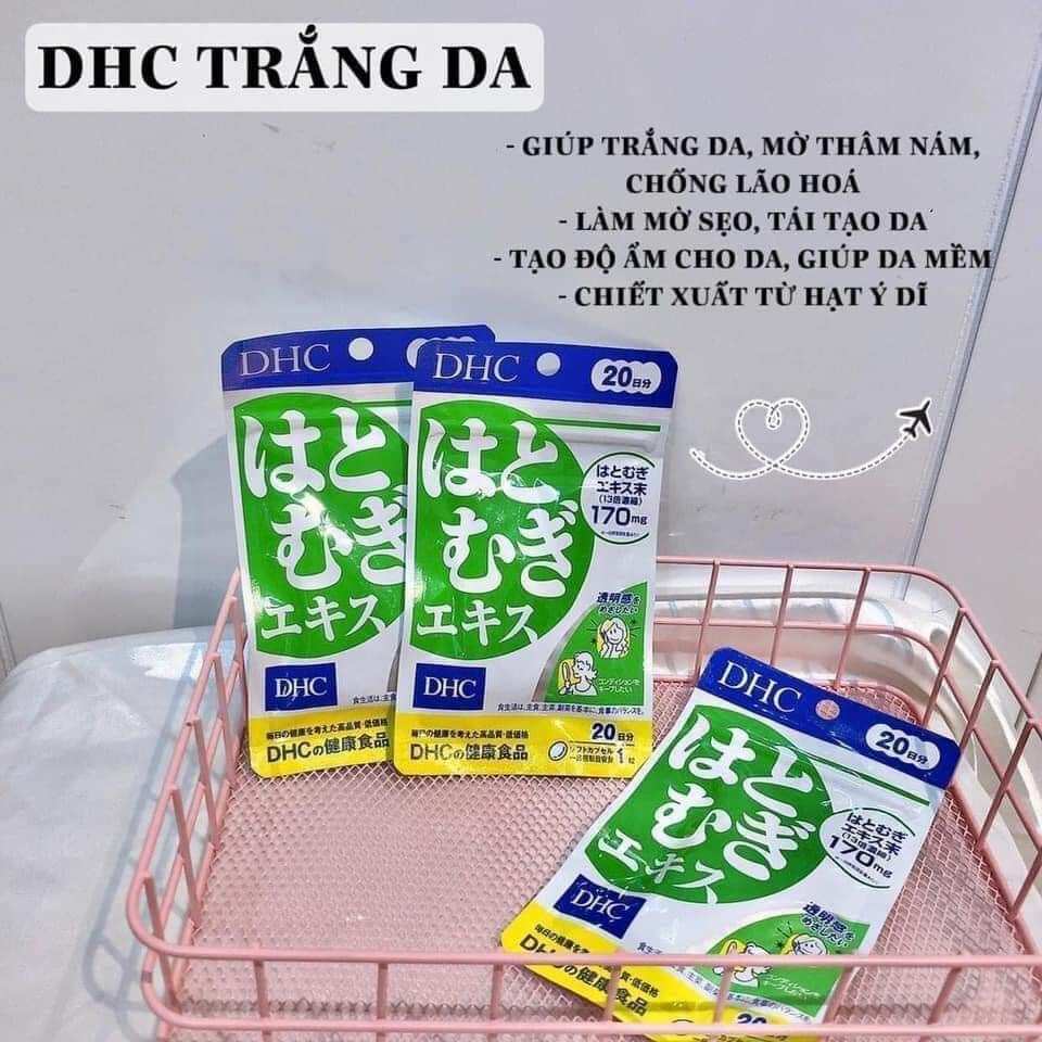 Viên DHC trắng da Adlay Extract Nhật Bản Gói 20v