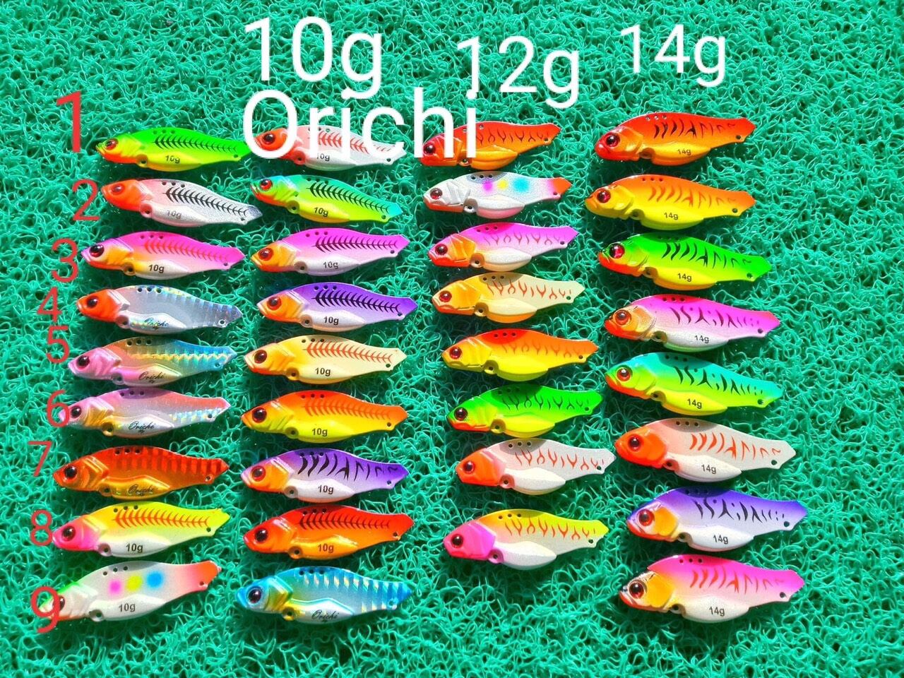 Phôi cá sắt Orichi (chưa có lưỡi câu) sơn đẹp