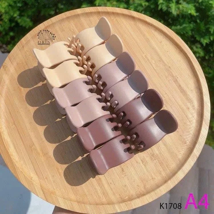 1 lốc 12 cây kẹp càng cua 5 răng mẫu bầu mới nhám