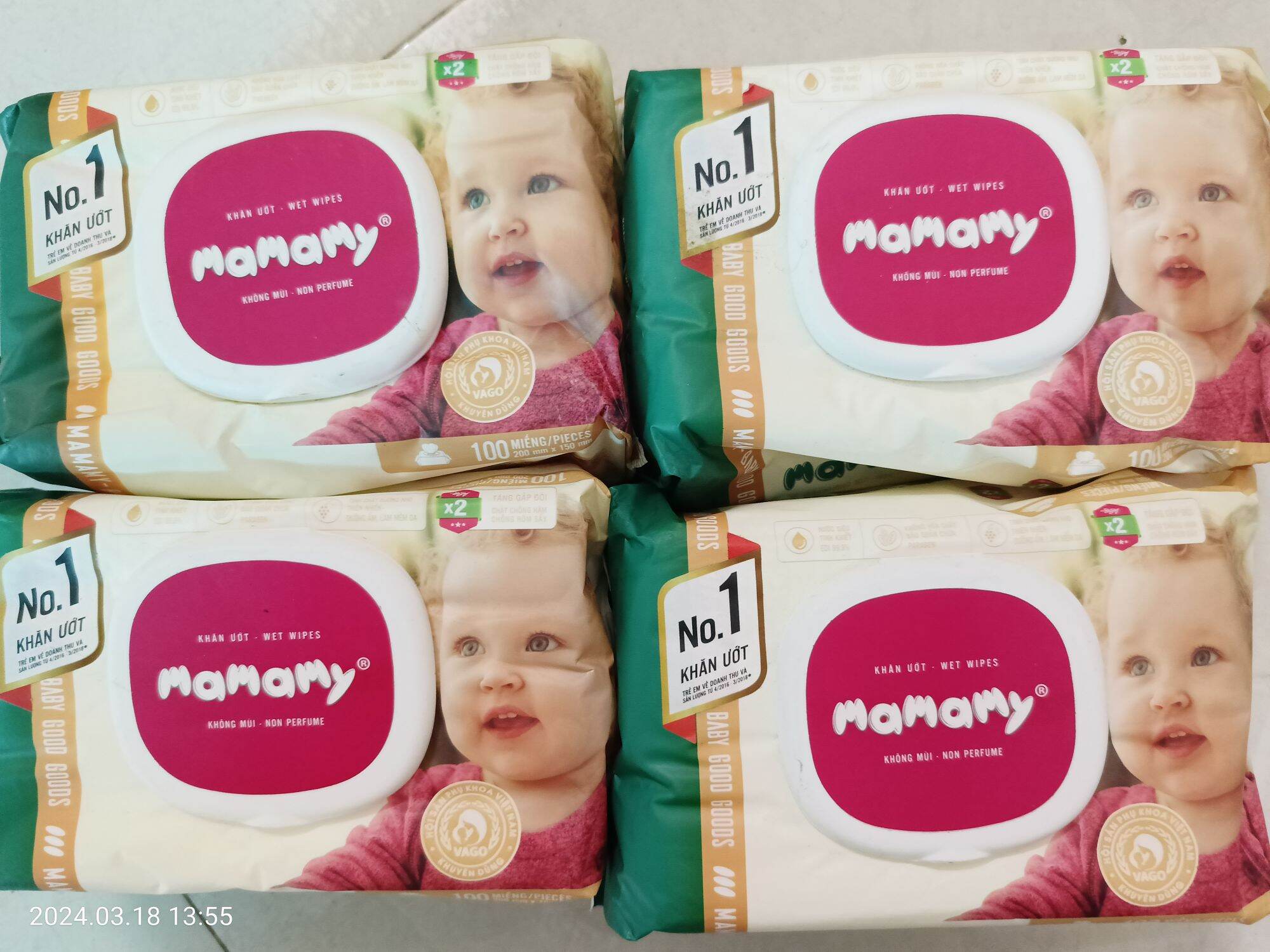 Khăn ướt mamamy 100 tờ