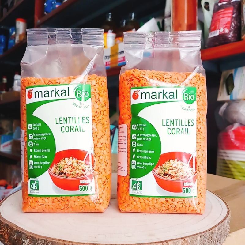 Đậu Lăng Đỏ Cam San Hô Markal Tách Lẻ 100g