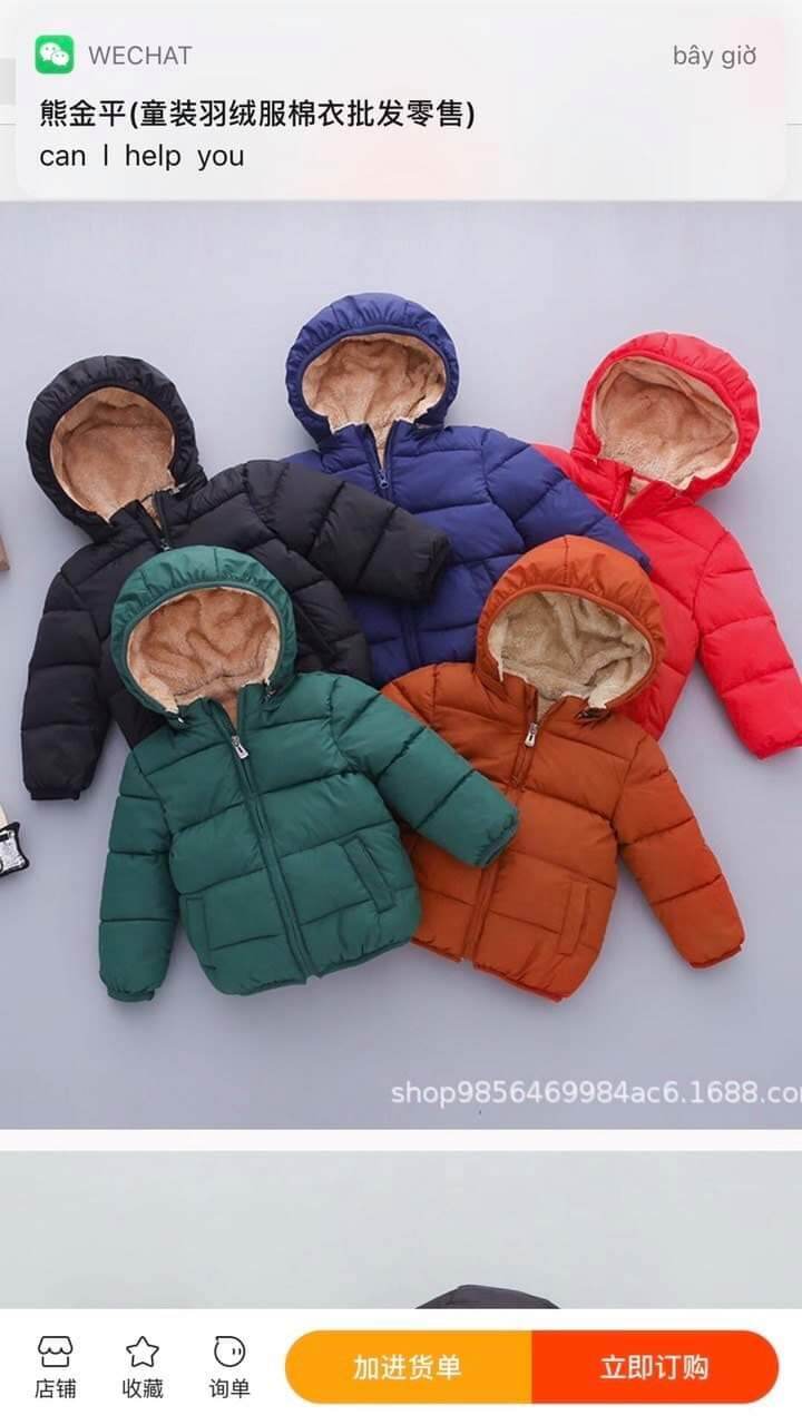 Áo phao quảng châu lót lông cừu
