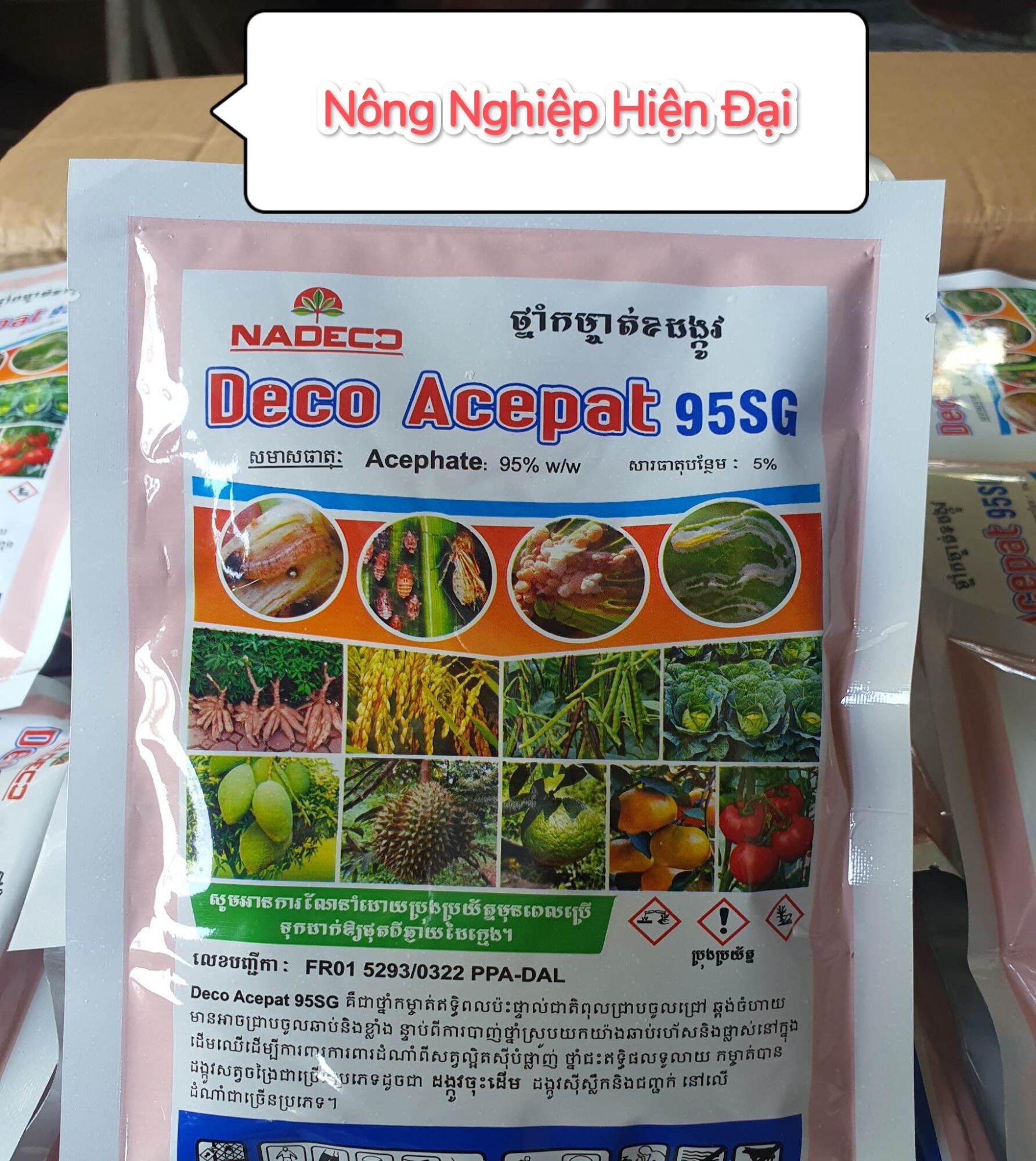 Rầy xanh Deco Acepat 95SG chuẩn cam hàng loại1 mẫu mới nhất