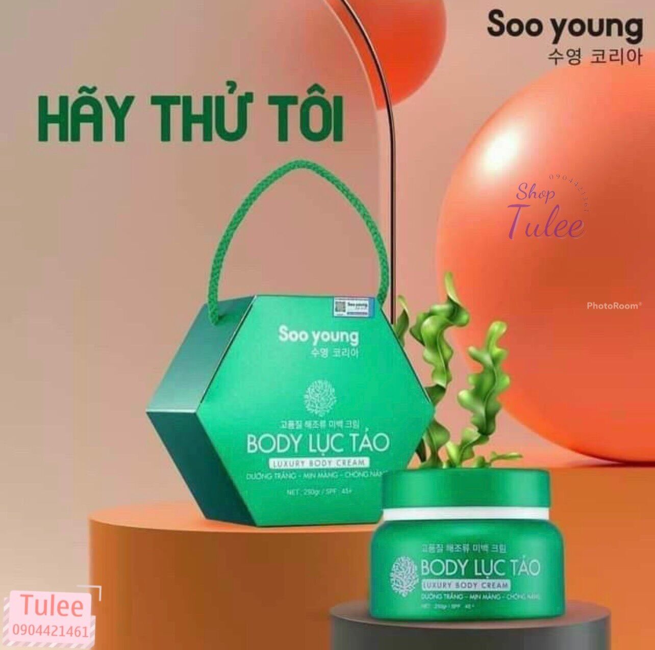 KEM BODY LỤC TẢO SOO YOUNG 250GR