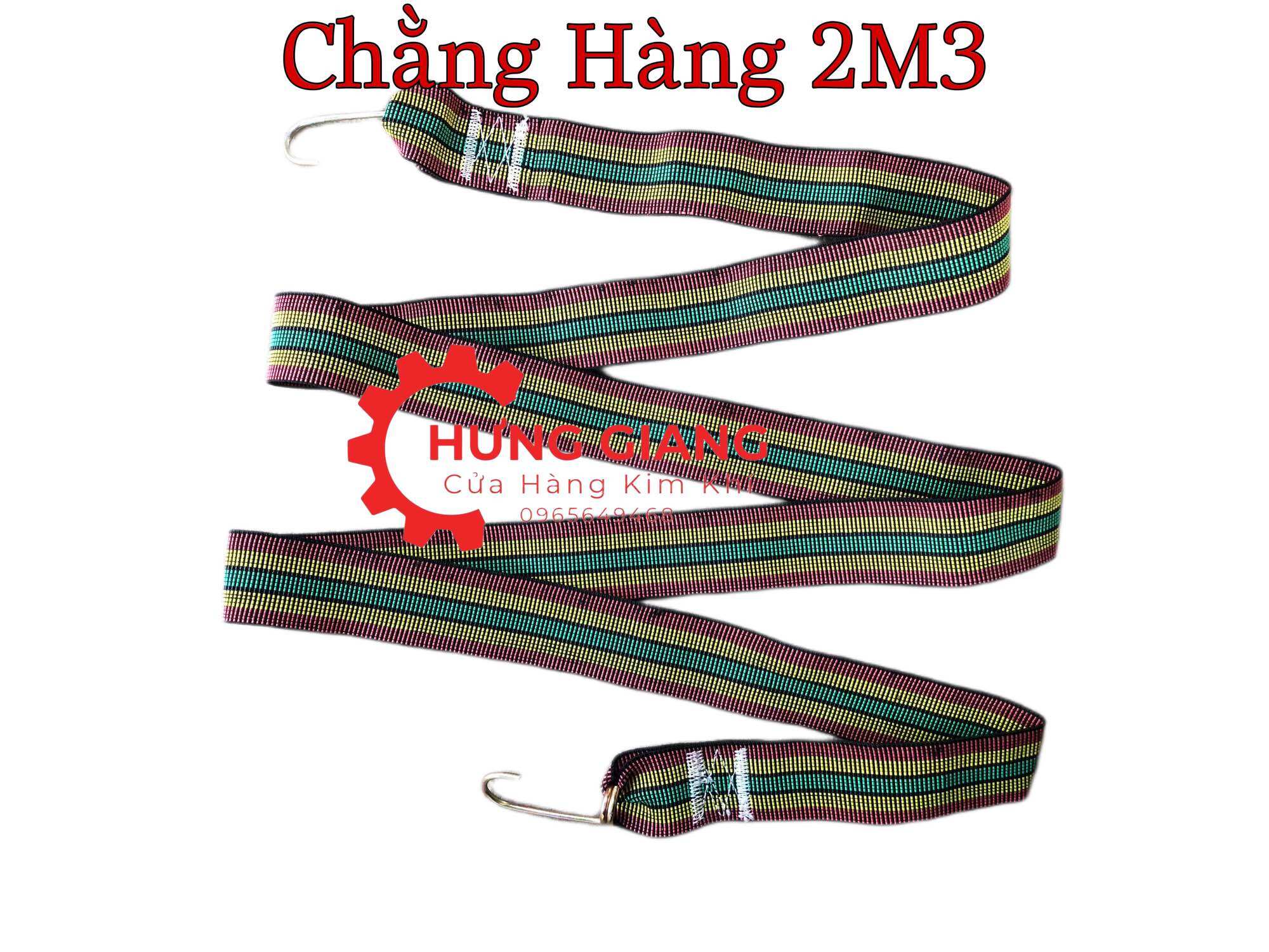 Dây chun, dây chằng hàng bản 5cm có 2 đầu móc